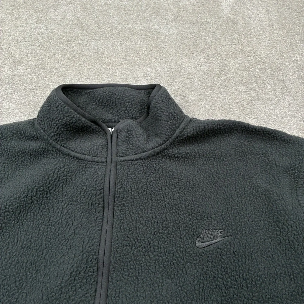 Nike Mens SPTCAS Black Fleece Full‎ Zip Jacket XL FB8386 010